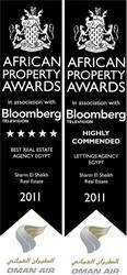 SHARM EL SHEIKH REAL ESTATE AMONG PRESTIGIOUS AFRICAN PROPERTY AWARD WINNERS 2011 